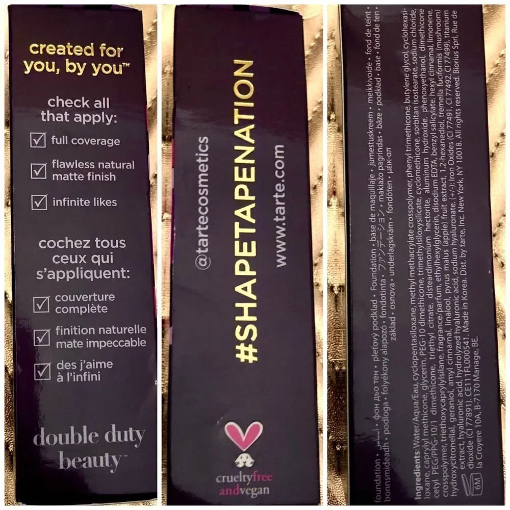 TARTE - 🎉HP🎉NWT -High-Performance Naturals FACE TAPE Matte Foundation/Rich Sand